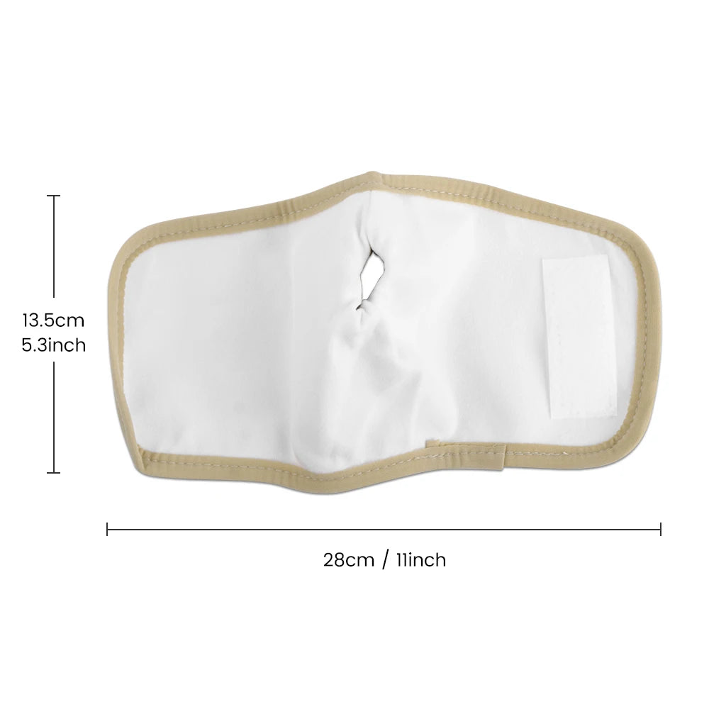 Castor Oil Pack Wrap Reusable Organic Cotton Castor Oil Packs with Adjustable Elastic Strap Castor Oil Compress Packs for Body