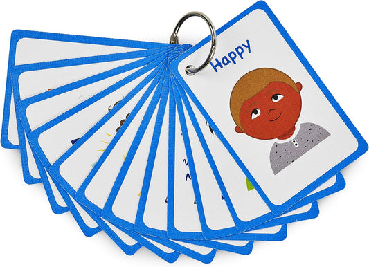 My Feelings and Emotion Boys Flash Cards for Visual Aid Special Ed, Speech Delay Non Verbal Children and Adults with Autism, Special Needs ASD ADHD (Mix Boys)