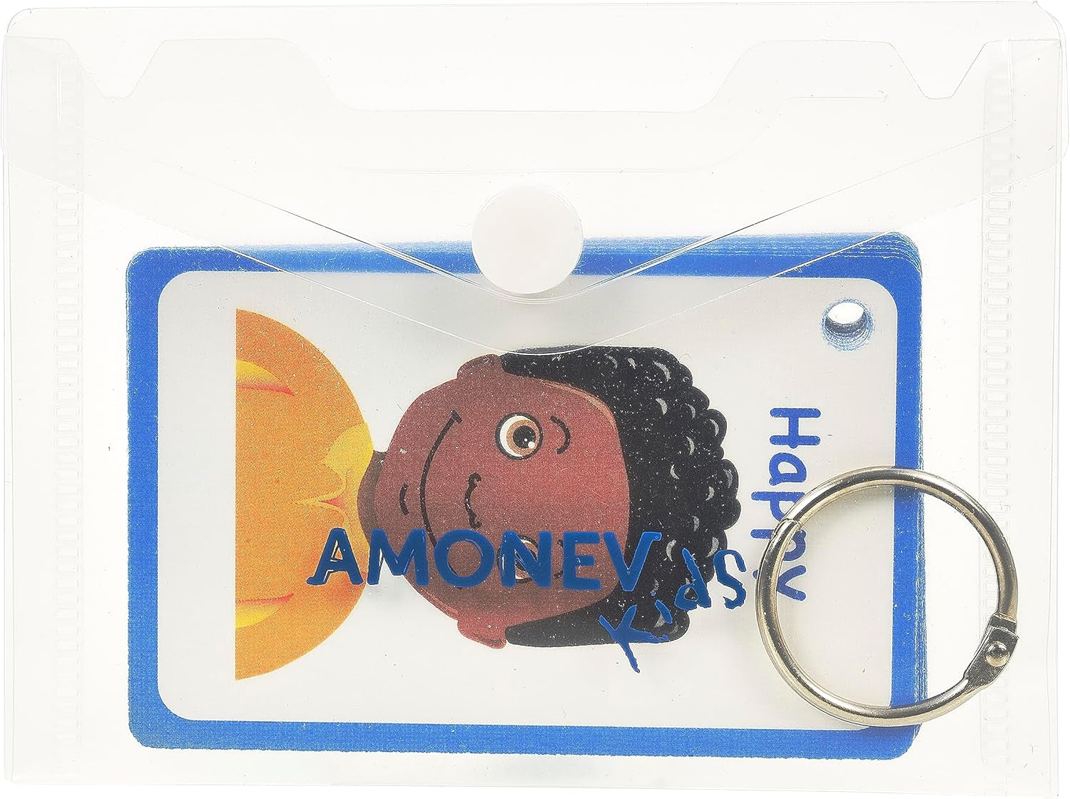 My Feelings and Emotion Boys Flash Cards for Visual Aid Special Ed, Speech Delay Non Verbal Children and Adults with Autism, Special Needs ASD ADHD (Black Boy)
