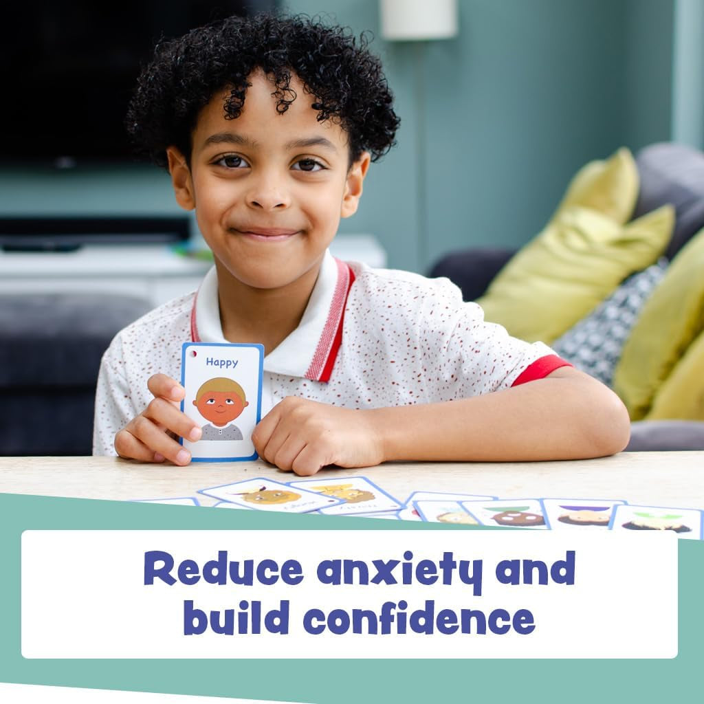 My Feelings and Emotion Boys Flash Cards for Visual Aid Special Ed, Speech Delay Non Verbal Children and Adults with Autism, Special Needs ASD ADHD (Mix Boys)